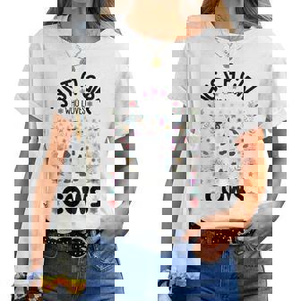 Cow Lover Girls Just A Girl Who Loves Cows Cute Cow Women T-shirt | Mazezy