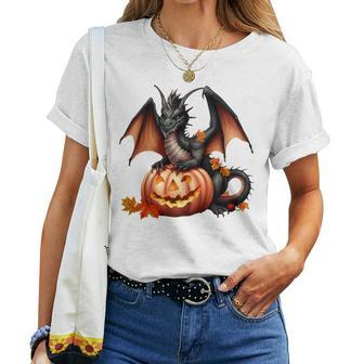 Dragon Halloween Themed Scary Dragons Lover Trickortreat Women T-shirt | Mazezy