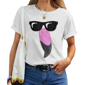 Flamingo Halloween Face Costume Lazy Women T-shirt | Mazezy