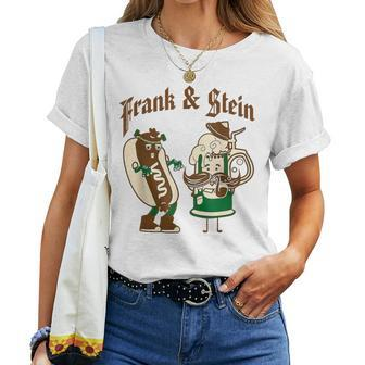 Frank & Stein Oktoberfest Beer Festival German Bavarian Women T-shirt - Seseable