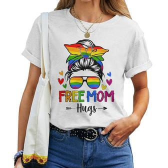 Free Mom Hugs Free Mom Hugs Inclusive Pride Lgbtqia Women T-shirt | Mazezy AU