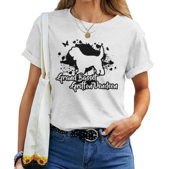 Proud Grand Basset Griffon Vendeen Dog Mom Dog Women T-shirt | Mazezy CA