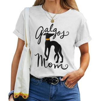 Galgos Mom Black Galgo Women T-shirt | Mazezy
