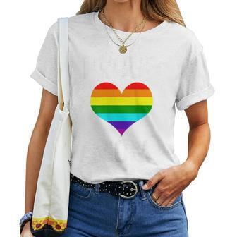 Gay Pride Proud Mom Parent Lgbtq Rainbow Flag Gay Son Women T-shirt Crewneck | Mazezy