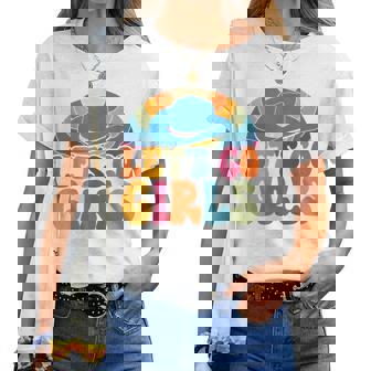 Lets Go Girls Cowgirls Hat Country Western Cowgirl Women T-shirt | Mazezy