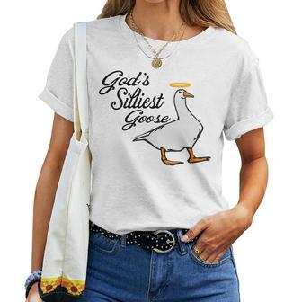 Goose Gods Silliest Goose Women T-shirt | Mazezy