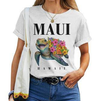 Hawaiian T Maui Hawaii Turtle N Girl Toddler Women T-shirt - Seseable