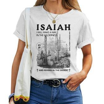 I Will Make A Way In The Wilderness Christian Bible Boho  Women T-shirt Casual Daily Crewneck Short Sleeve Graphic Basic Unisex Tee