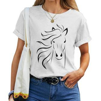 Just A Girl Who Loves Horses T Horse Racing Riding Women T-shirt - Seseable