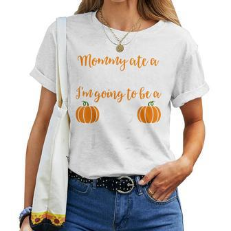 Kids Big Sister Fall Pregnancy Announcement Halloween For Sister Women T-shirt | Mazezy