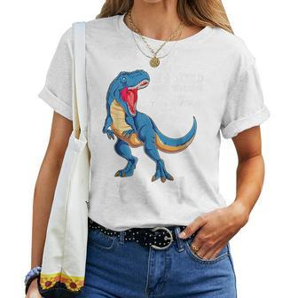 Be Kind Dinosaur T Rex Stop Bullying Unity Day Wear Orange Women T-shirt - Seseable
