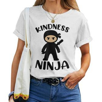 Kindness Ninja Be Kind Anti Bullying Movement Stop Hate Women T-shirt | Mazezy