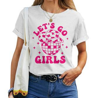 Let's Go Girls Disco Ball Western Country Southern Cowgirl Women T-shirt