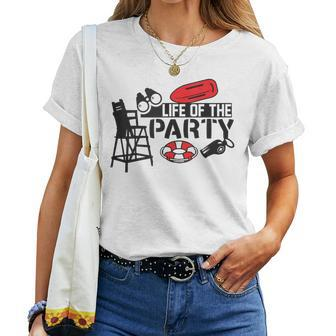 Life Of The Party Youth Lifeguard Pool Women T-shirt | Mazezy