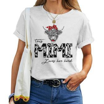 This Mimi Loves Her Herd Cowgirl Mother's Day Girls Women T-shirt - Seseable