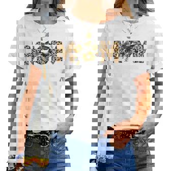 Mom Lips Leopard Sunflower Bee For Women T-shirt | Mazezy