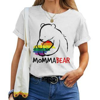 Momma Bear Gay Pride Proud Mom Lgbt Mama Women T-shirt Crewneck | Mazezy