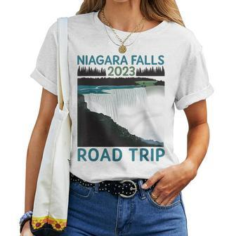 Niagara Falls Road Trip 2023 Summer Vacation Niagara Women T-shirt - Monsterry UK