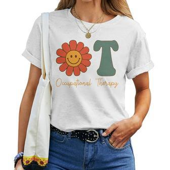 Occupational Therapy -Ot Therapist Ot Month Groovy Retro Women T-shirt - Monsterry DE