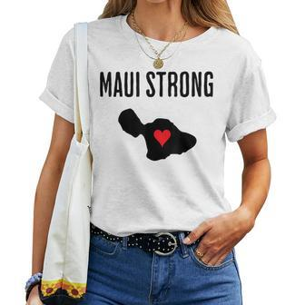 Pray For Maui Hawaii Strong Maui Wildfire Support Women T-shirt | Mazezy