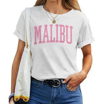 Preppy Varsity Pink Malibu California Women N Girl Women T-shirt | Mazezy
