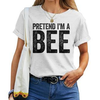 Pretend I'm A Bee Matching Costume Women T-shirt - Seseable
