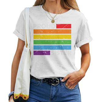 Proud Sister Lgbtq Gay Sibling Rainbow Flag Pride Women T-shirt | Mazezy