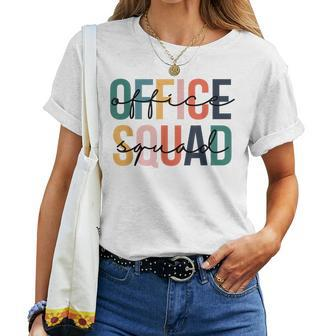 Retro Office Squad Back To School Teachers Students Women T-shirt - Seseable