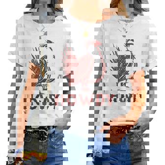 Sage Grouse Howdy Cowboy Western Bird Country Cowgirl Women T-shirt | Mazezy