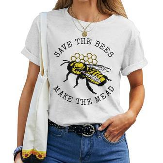 Save The Bees Make The Mead Homebrew Women T-shirt | Mazezy