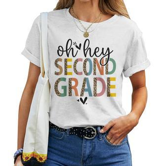 Back To School Students Teacher Oh Hey 2Nd Second Grade Women T-shirt | Mazezy