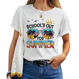 Schools Out For Summer Last Day Of School BeachSummer Women T-shirt | Mazezy DE