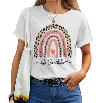 Se Amable Be Kind In Spanish Encouraging And Inspiring Women T-shirt | Mazezy