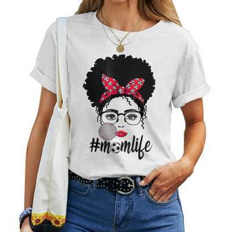 Soccer Mom Life Messy Bun Hair Sunglasses Mothers Day Women T-shirt Casual Daily Crewneck Short Sleeve Graphic Basic Unisex Tee