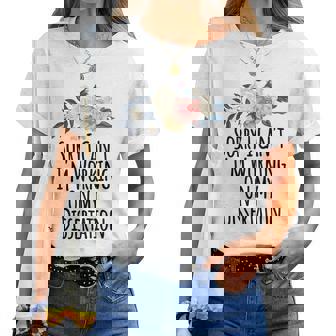 Sorry I Cant Im Working On My Dissertation Women T-shirt | Mazezy