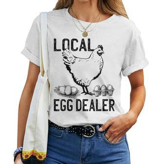 Support Your Local Egg Dealers Chicken Lovers Farm Farmers Women T-shirt | Mazezy DE