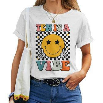 Ten Is A Vibe 10Th Birthday Groovy Boys Girls 10 Years Old Women T-shirt - Seseable
