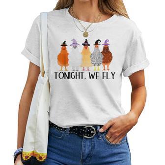 Tonight We Fly Chicken Halloween Costume Spooky Season Women T-shirt - Thegiftio UK