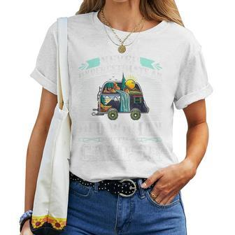 Never Underestimate An Old Woman With A Camper Women T-shirt - Monsterry AU