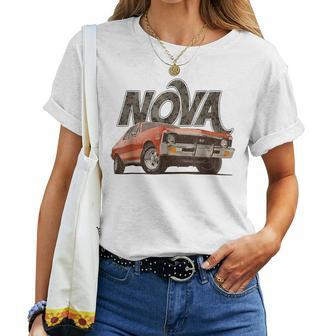 Vintage Chevys Ii Nova Vintage Chevys Ii Nova Women T-shirt - Monsterry