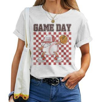 Vintage Game Day Dabbing Game Day Women T-shirt | Mazezy