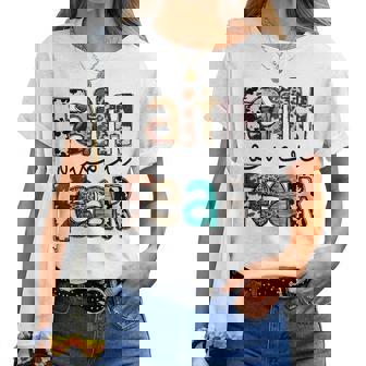 Western Cowhide Leopard Jesus Christian Faith Over Fear Faith Women T-shirt | Mazezy