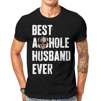 Best Asshole Husband Ever For Dad Gift For Mens Gift For Women Men T-shirt Crewneck Short Sleeve | Mazezy