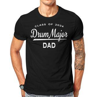 Drum Major Dad Class 2024 Marching Band Family Gift For Mens Gift For Women Men T-shirt Crewneck Short Sleeve | Mazezy