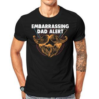 Embarrassing Dad Alert Parents Family Mom Dad Relatives Gift For Women Men T-shirt Crewneck Short Sleeve | Mazezy