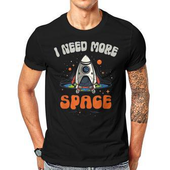 Funny I Need More Space Dad I Teach Space Crew Tech Camp Mom Gift For Women Men T-shirt Crewneck Short Sleeve | Mazezy AU