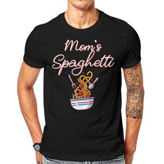 Funny Moms Spaghetti And Meatballs Meme Mothers Day Food Gift For Women Men T-shirt Crewneck Short Sleeve | Mazezy