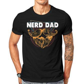 Nerd Dad Conservative Daddy Protective Father Funny Gift For Womens Gift For Women Men T-shirt Crewneck Short Sleeve | Mazezy