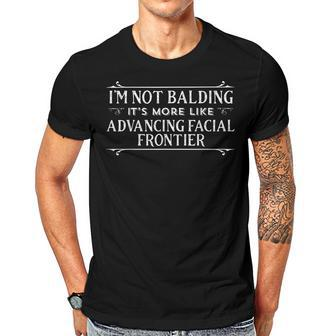 Not Bald Advancing Facial Frontier Apparel Bald Dad Gift Gift For Mens Gift For Women Men T-shirt Crewneck Short Sleeve | Mazezy
