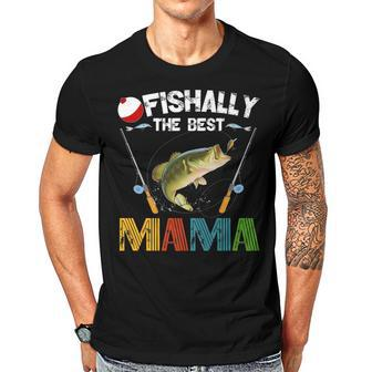 Ofishally The Best Mama Fishing Rod Mommy Funny Mothers Day Gift For Women Men T-shirt Crewneck Short Sleeve | Mazezy DE